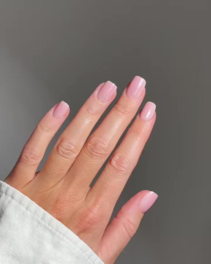 Jetset Courte Carré Press On en Gel Souple