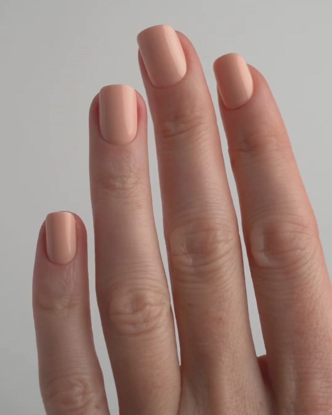 Soft Apricot Extra Courte Carré Press On en Gel Souple