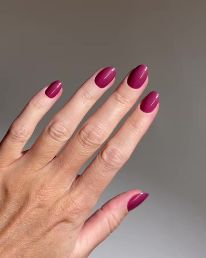 Bubblegum Courte Arrondie Press On en Gel Souple
