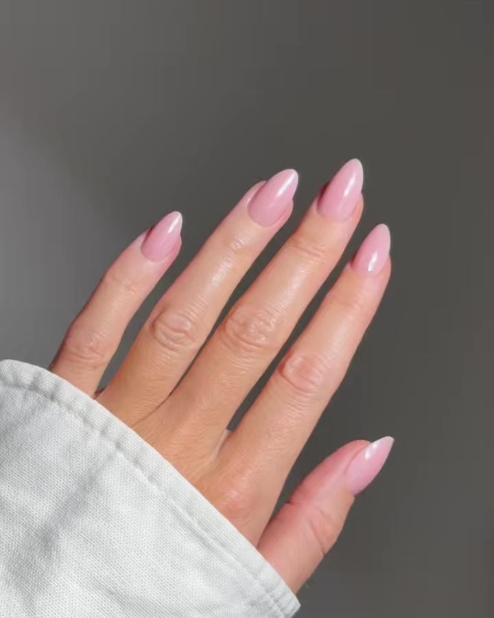 Jetset Courte Amande Press On en Gel Souple