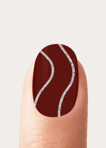 Red Glitter Swirl