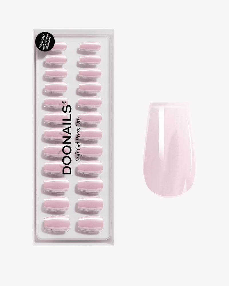 Jetset Courte Ballerine Press On en Gel Souple