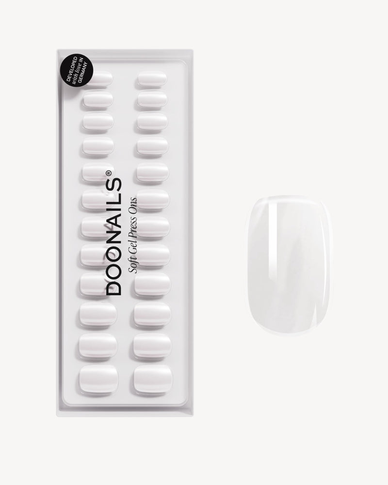 Press Ons en gel souple Marry Me Courte Carré - Doonails France